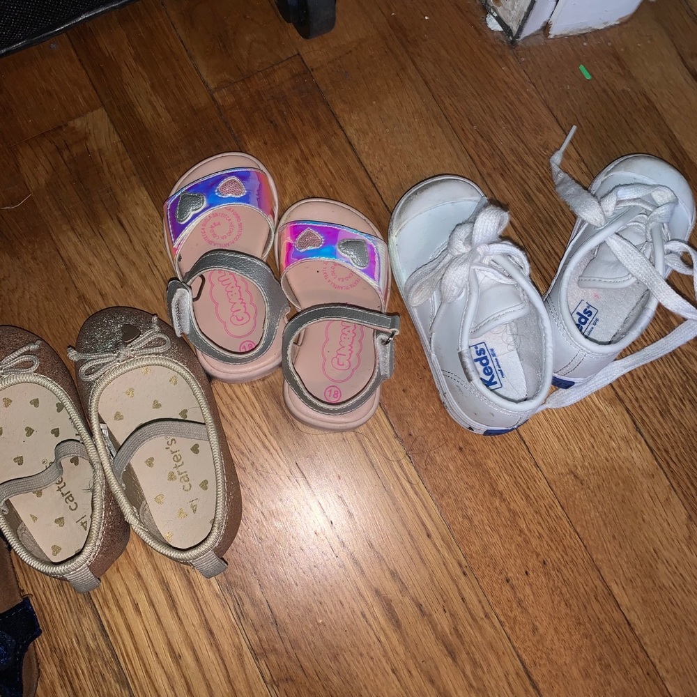 Toddler shoes size 4 and 4.5 mixed shoes